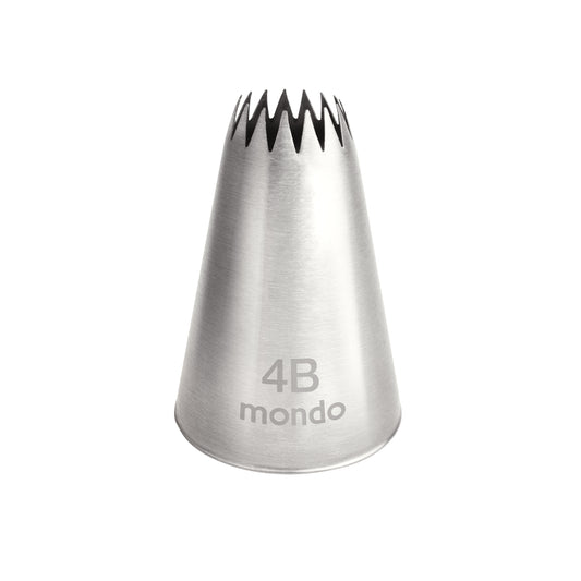 Mondo Open Star Piping Tip #4B