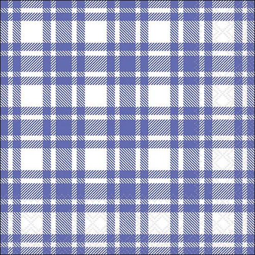Luncheon Napkin Checkered Pattern Peri