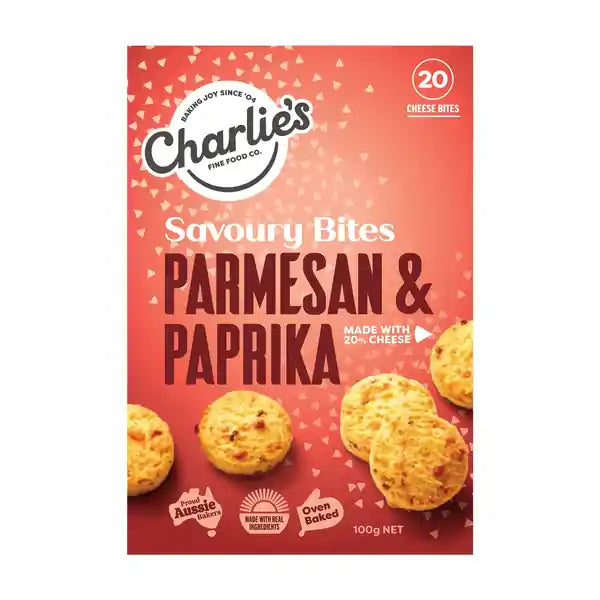 Charlies Mini Savourt Bites - Parmesan & Paprika