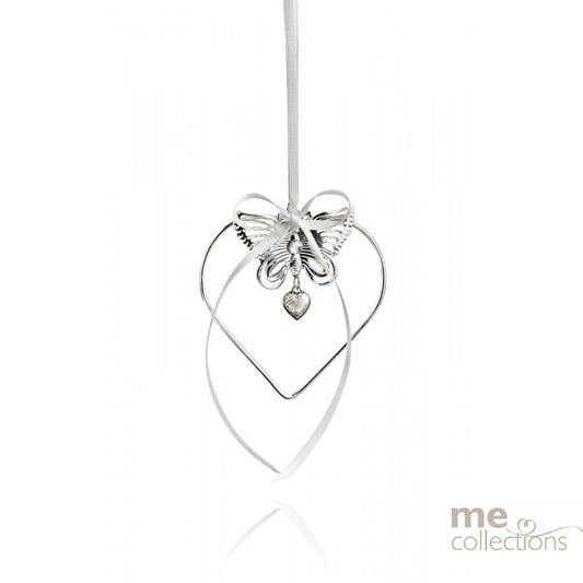 Silver Hear Butterfly & Pendant
