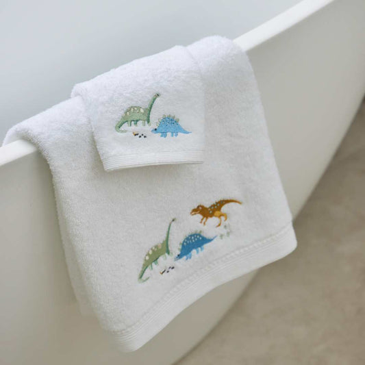Baby Towel & Washer Set - Dallying Dinosaur