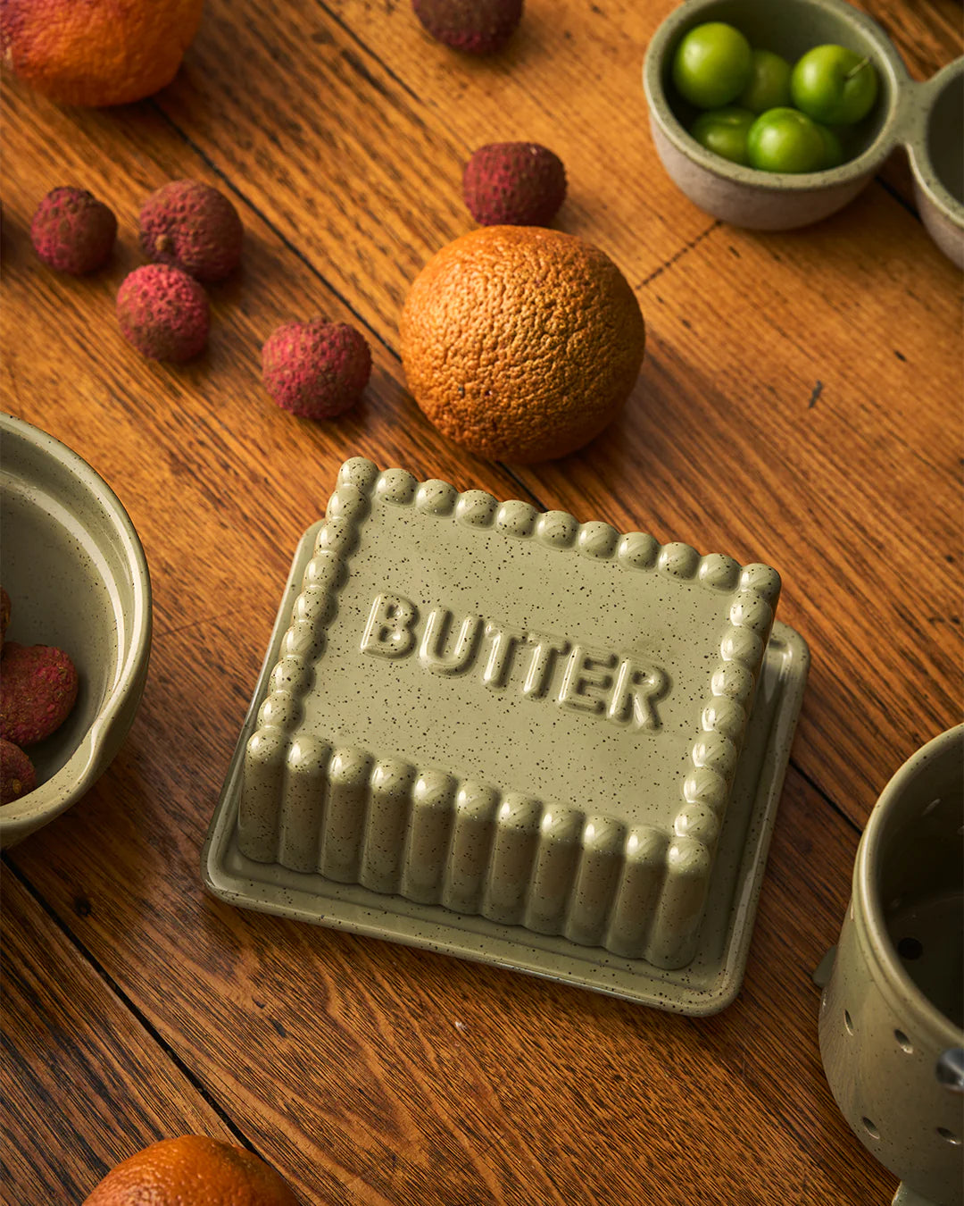 Butter Dish Large | Peppercorn - Kitchen Life