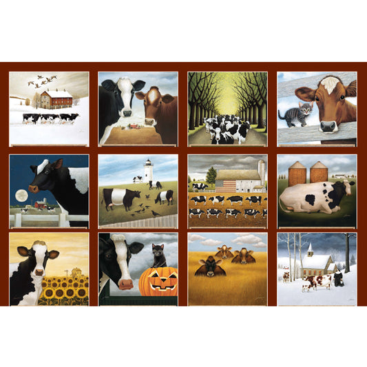 Cows Cows Cows 2026 Wall Calendar