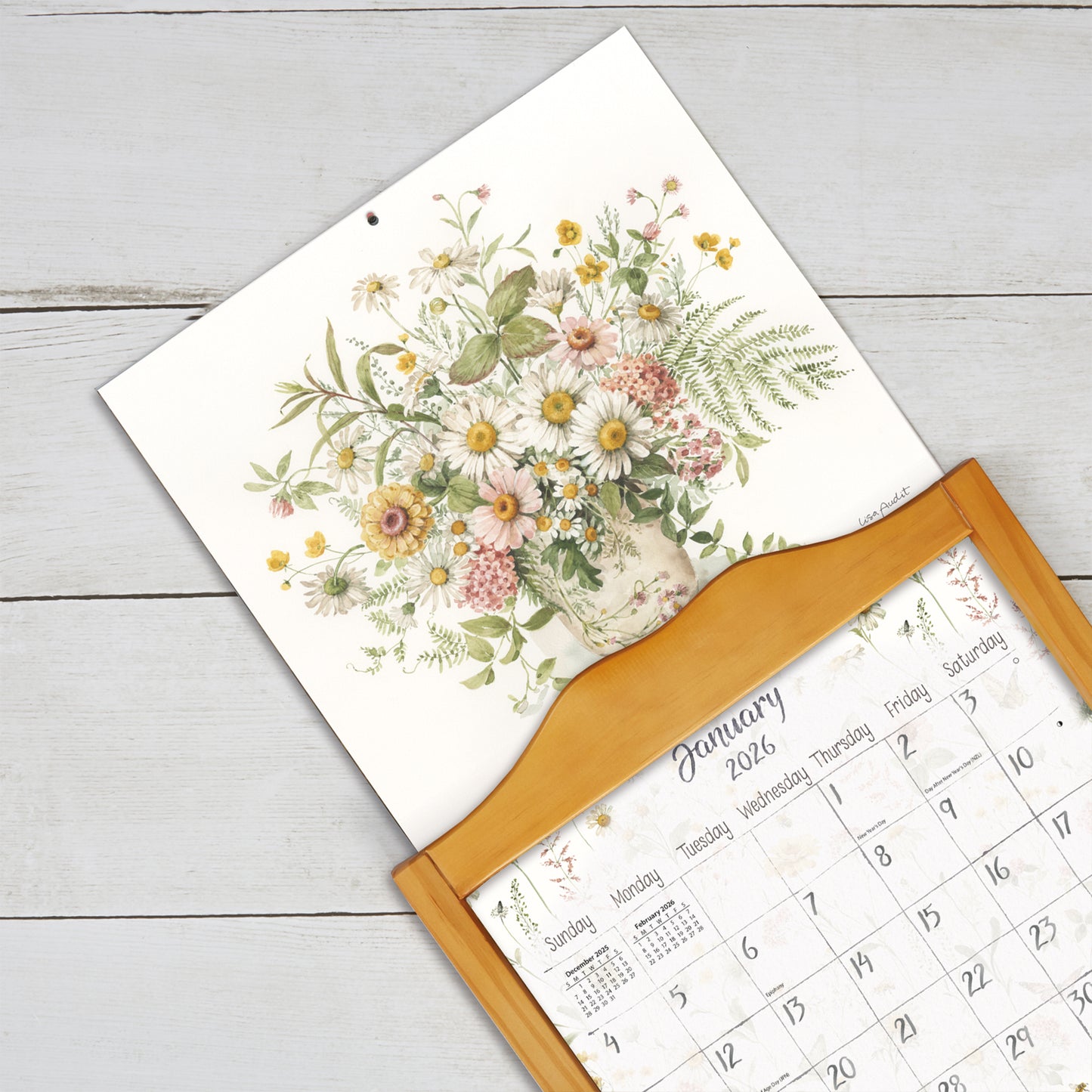 Watercolor Seasons 2026 Wall Calendar