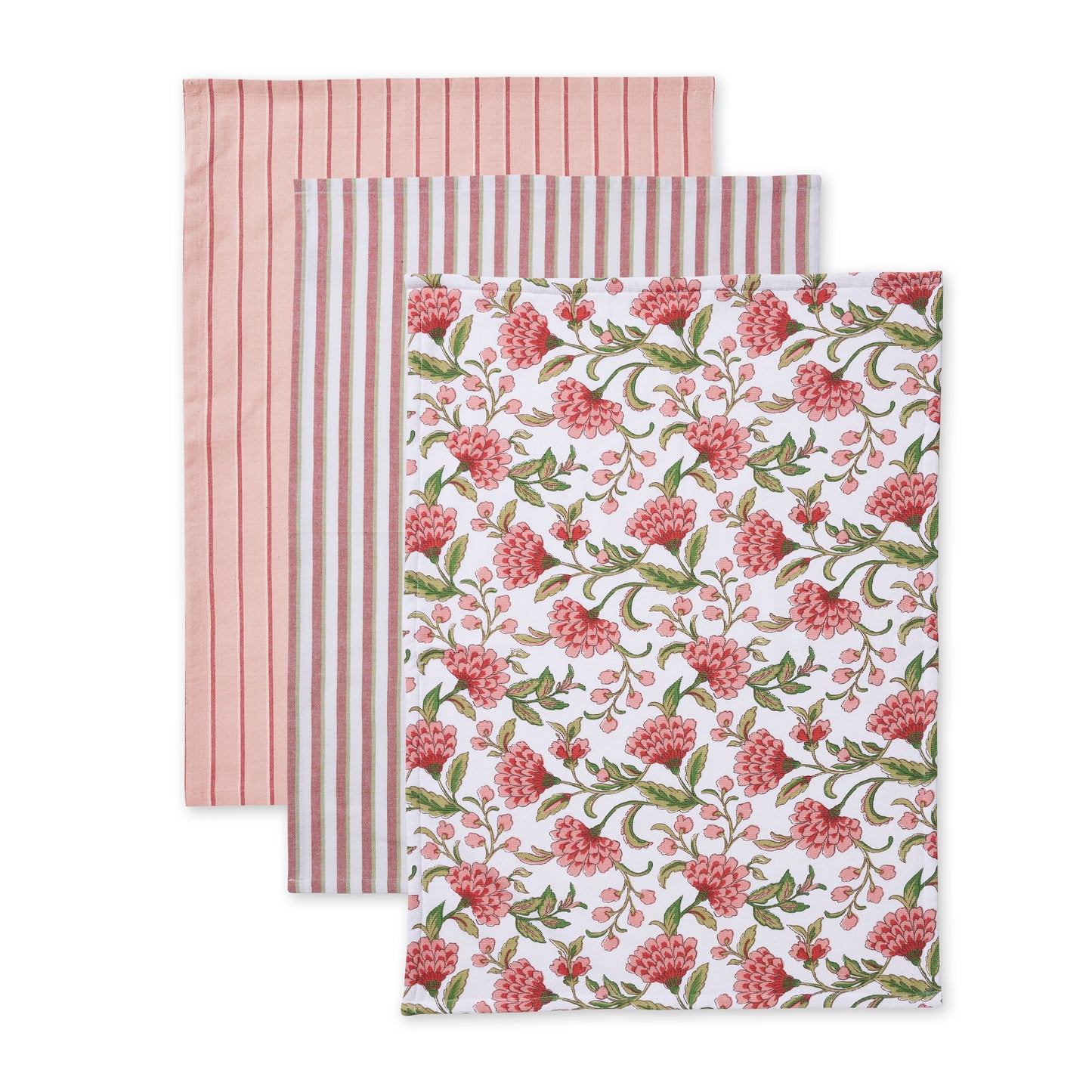 Georgia Pink/Green Teatowel
