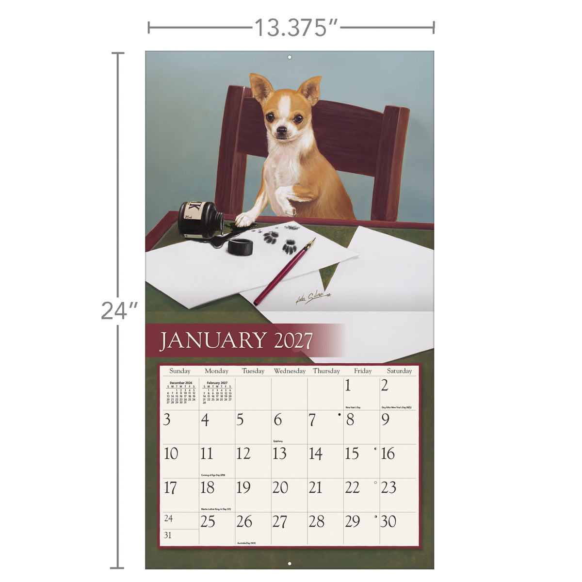 Love of Dogs 2027 Wall Calendar