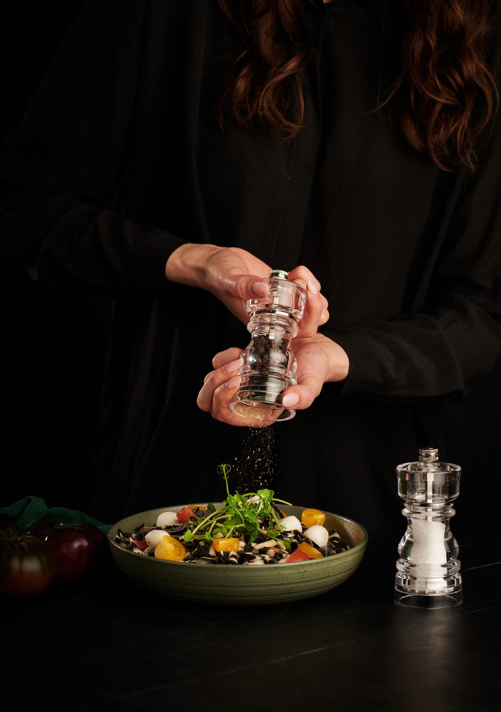 London Acrylic Salt & Pepper Mill Set 13cm