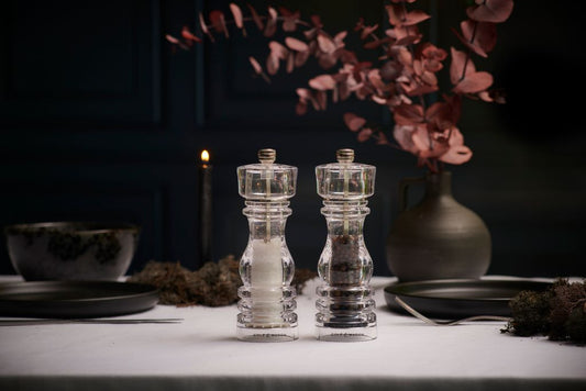 London Acrylic Salt & Pepper Mill Set 18cm