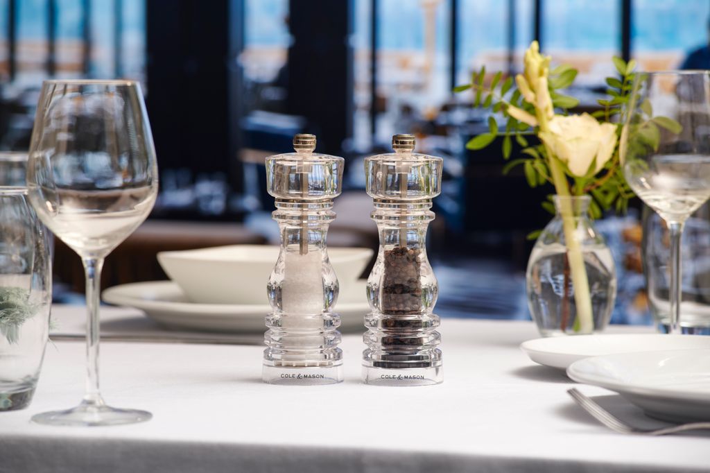 London Acrylic Salt & Pepper Mill Set 18cm