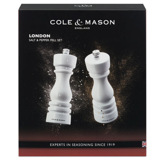 London White Gloss Salt & Pepper Mill Set