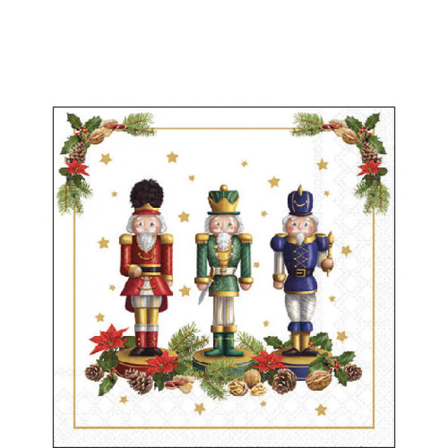 Cocktail Napkin Bearded Nutcracker