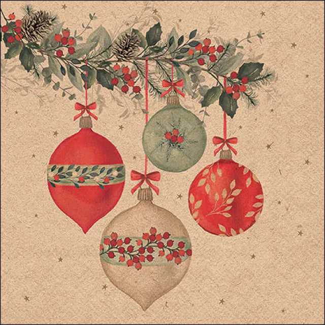Luncheon Napkin Berry Baubles | Recycled