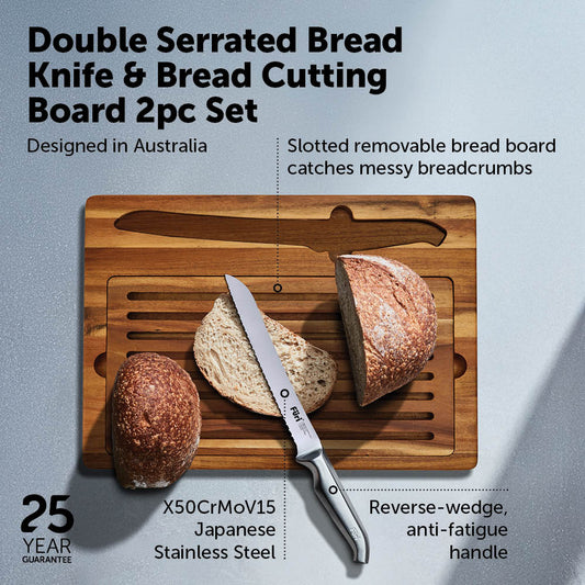 Furi Pro Bread Knife & Board Set