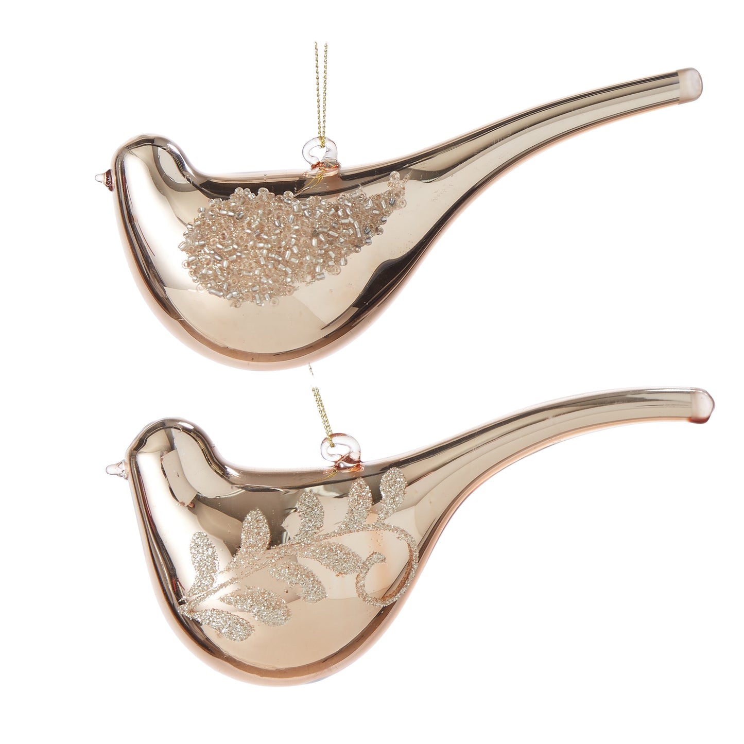 Hanging Glass Dove Ornament