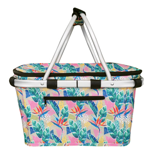 Insulated Carry Basket - Botanical