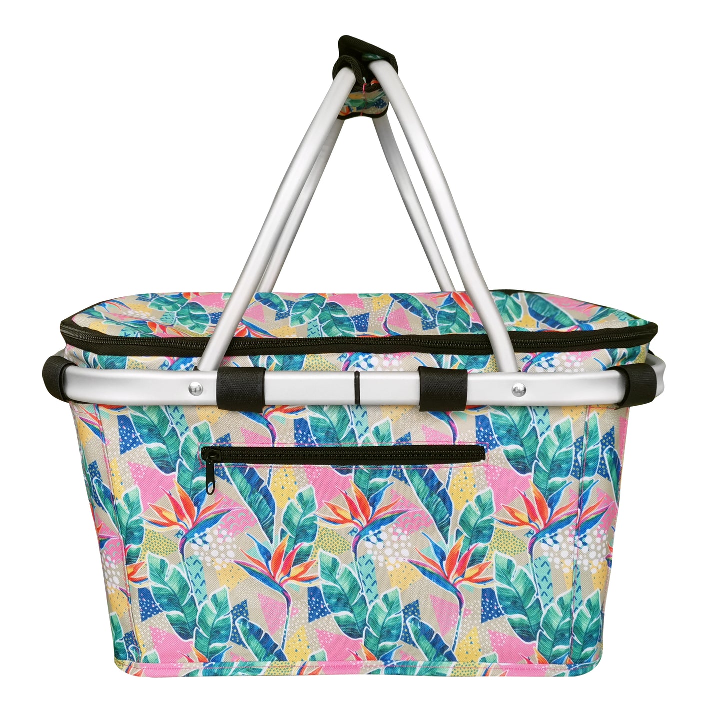 Insulated Carry Basket - Botanical