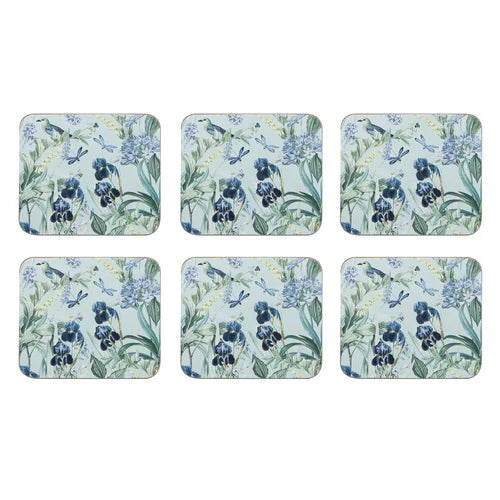 Iris Garden Coasters 6pk
