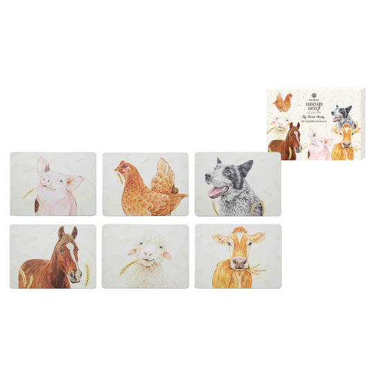 Farmyard Faces 2 Placemats 6pk