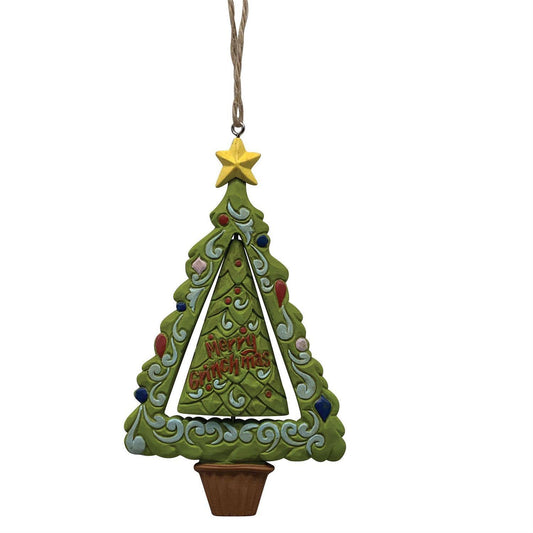 Grinch Gnome/Tree Rotating Hanging