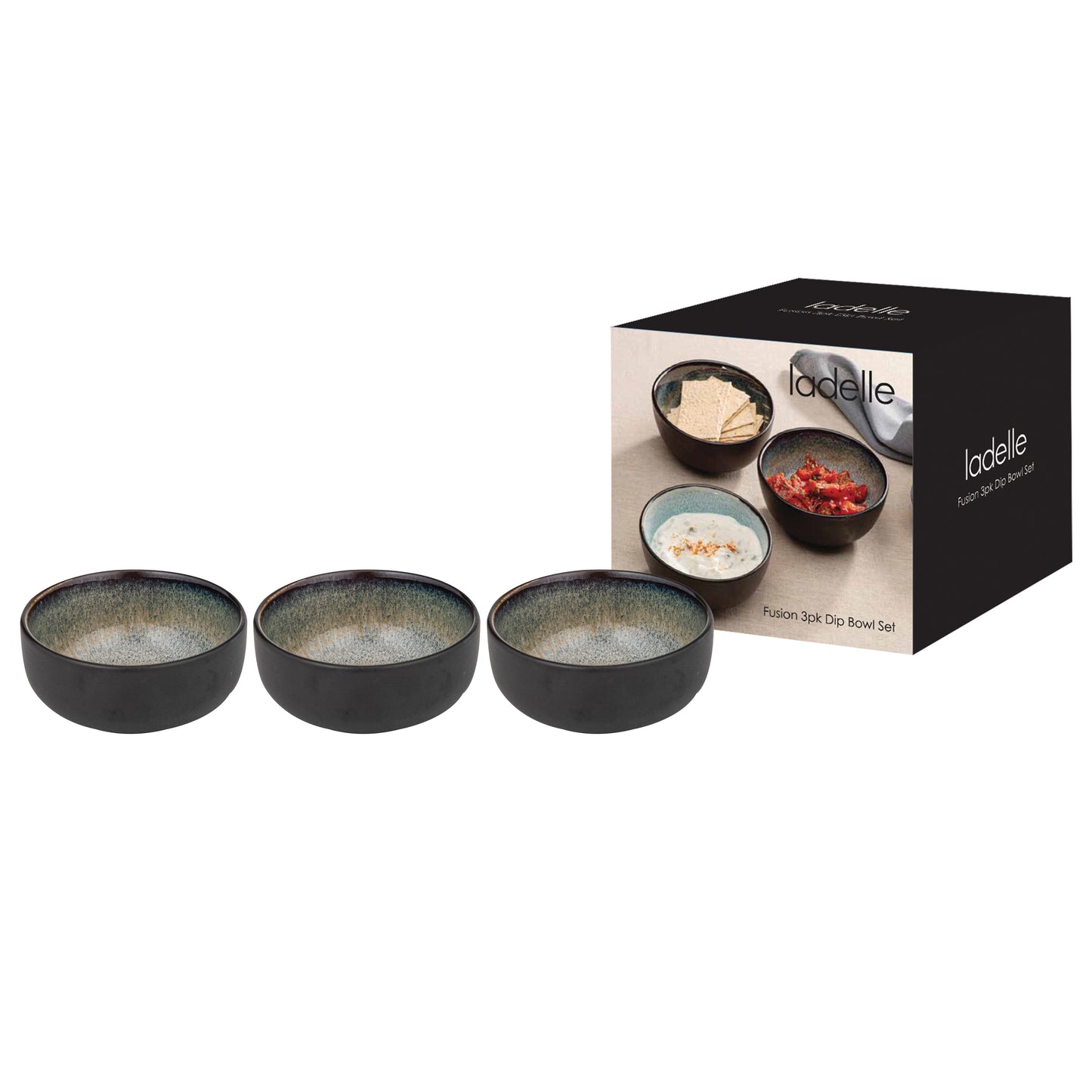 Fusion Dip Bowl 3pk | Mocha