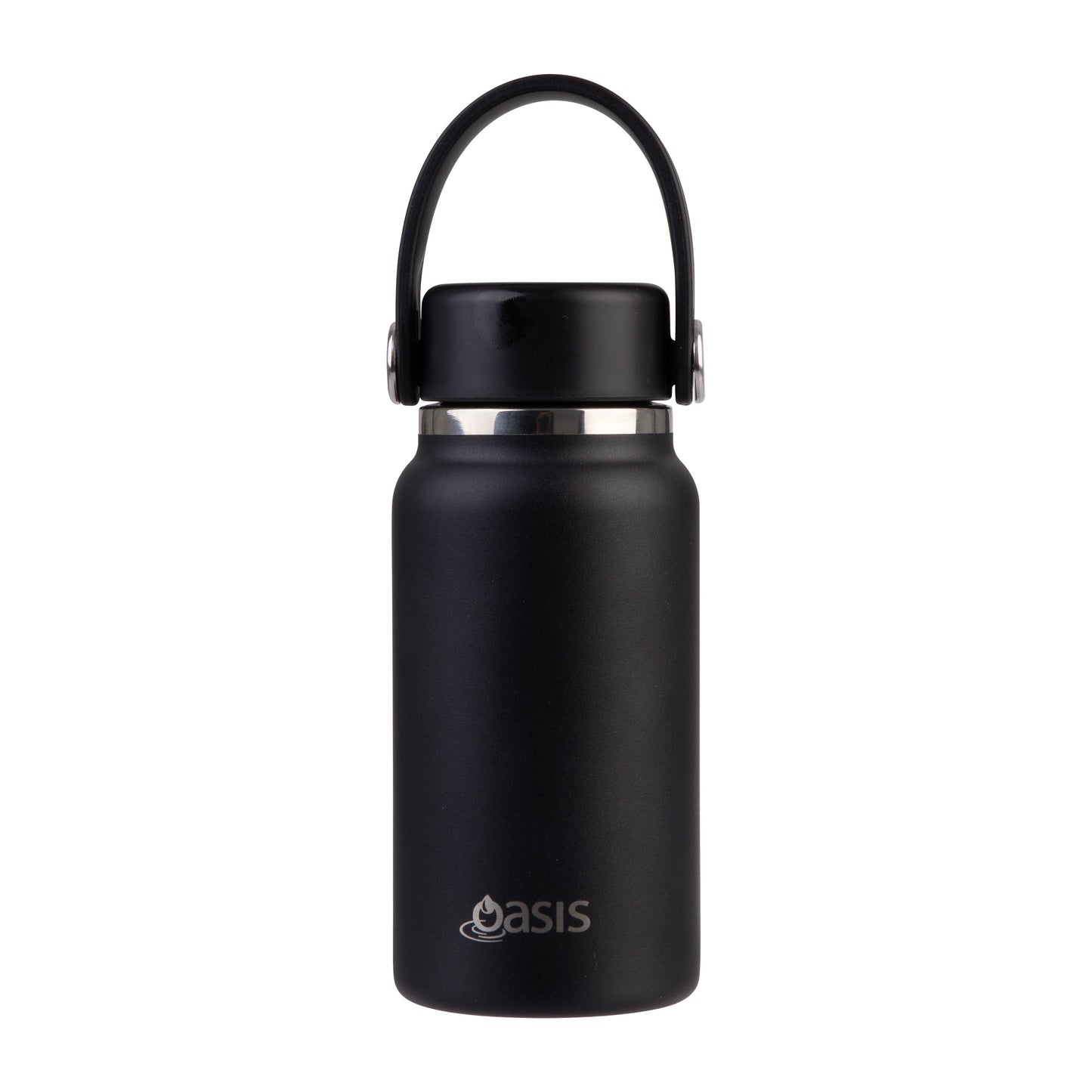 Oasis 'Mini' Drink Bottle S/S Double Walled 200ml | Black