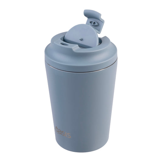 Ceramic Lined S/S Double Wall Coffee Cup | Hazy Blue 360ml