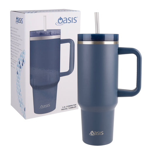 Commuter Travel Tumbler S/S Double Wall 1.2lt | Indigo