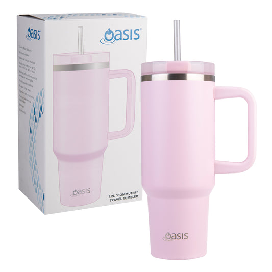 Commuter Travel Tumbler S/S Double Wall 1.2lt | Pink Lemonade