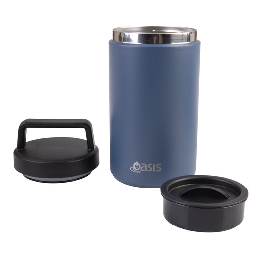 Insulated Food Flask with Handle | Indigo 700ml