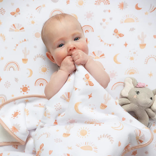 Cot Fitted Sheet - Bohemian Bliss 2pk