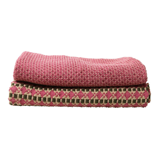 Tea Towel Raspberry Lume 2pk