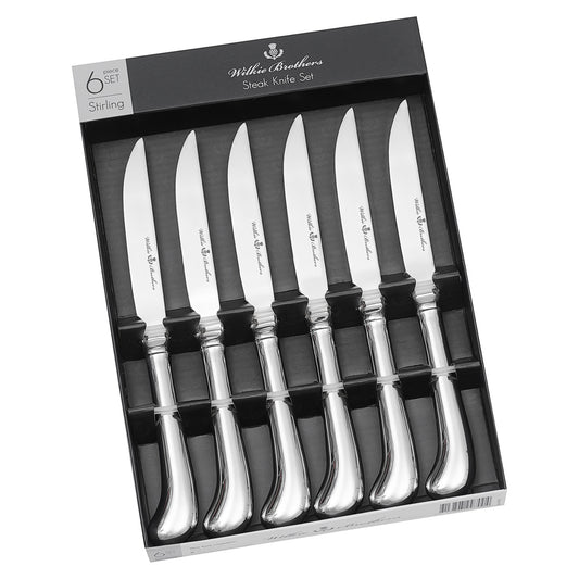Wilkie Pistol Steak Knives s/6