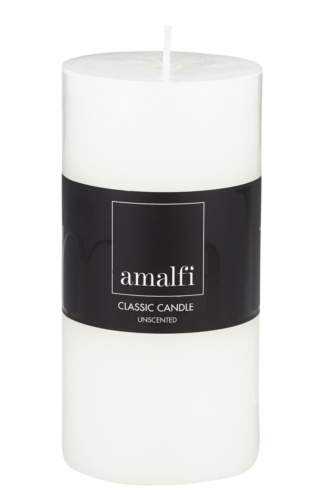Amalfi Unscented Pillar Candle 7.5x15cm