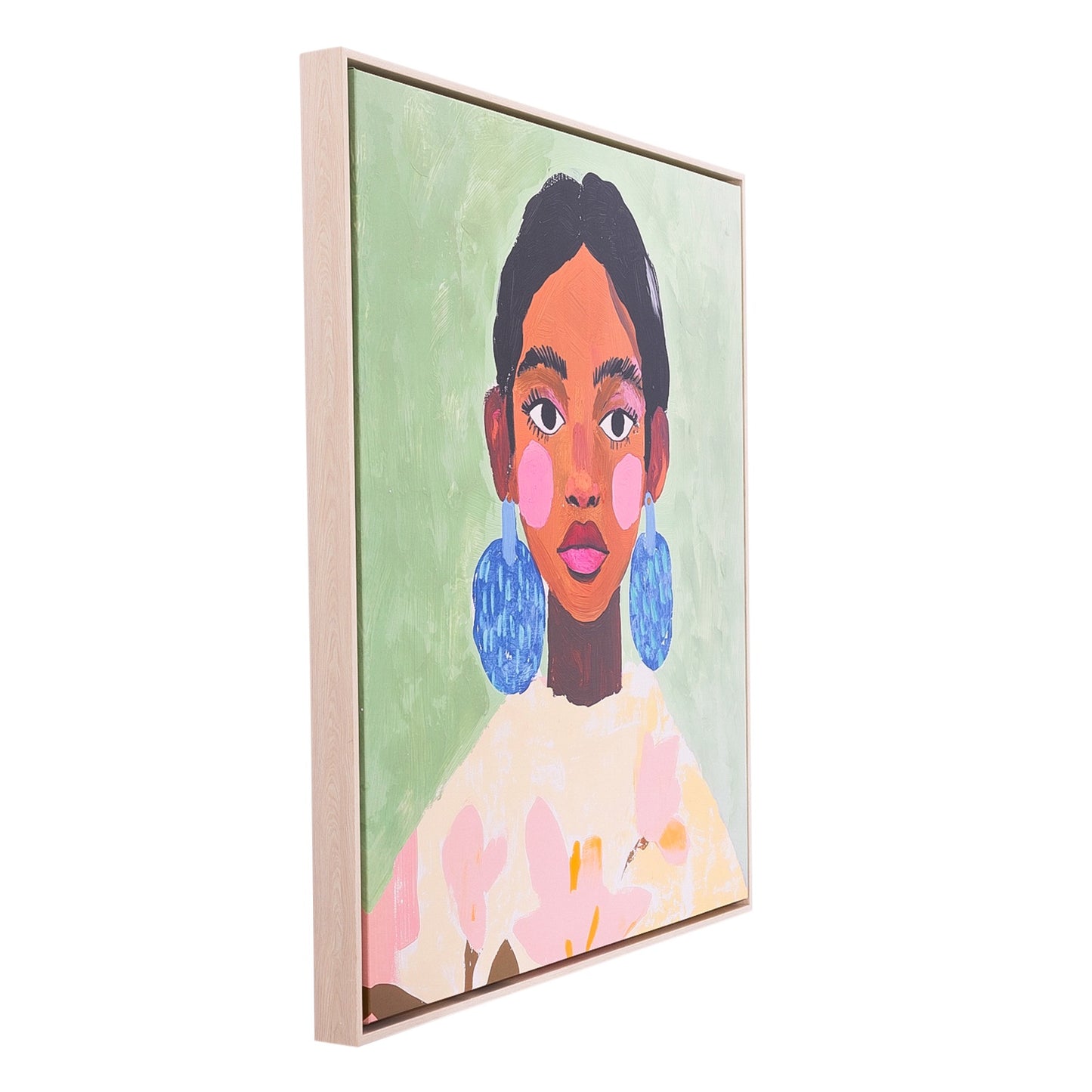 Billie Girl Framed Canvas 94x94cm