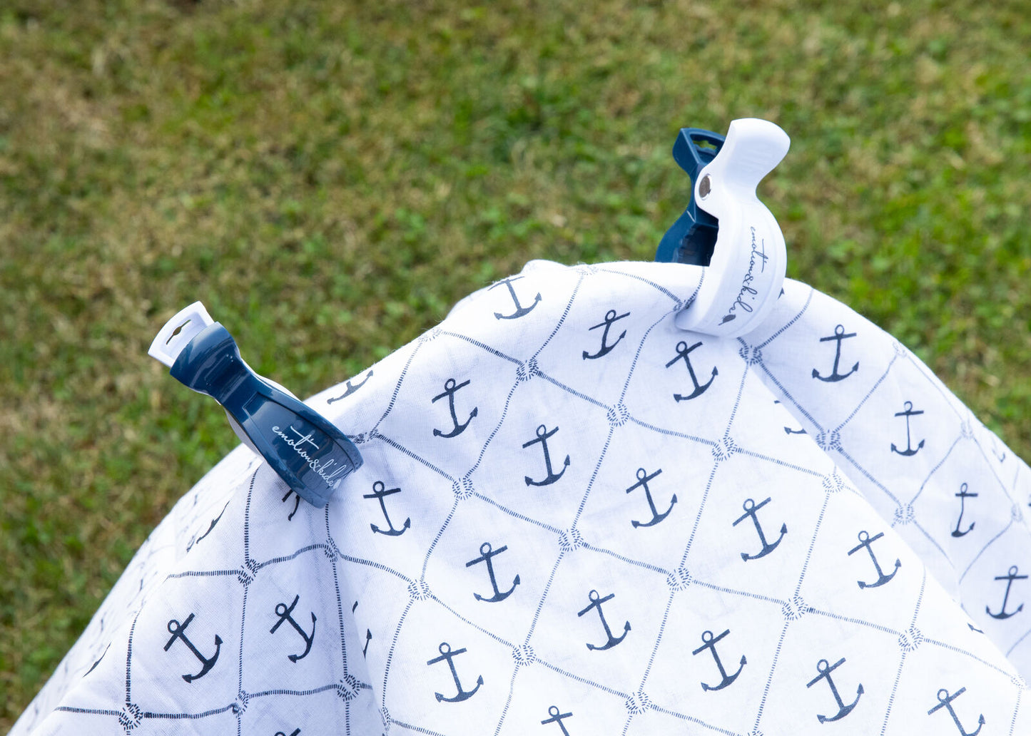Pram Clips - Navy