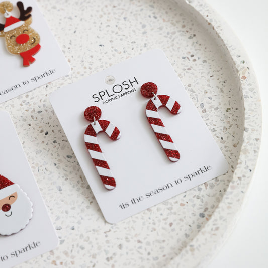 Christmas Earrings | Candy Cane