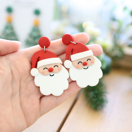 Christmas Earrings | Santa