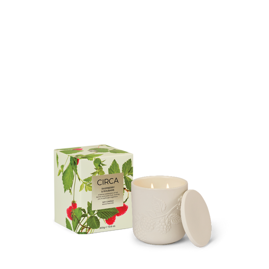 Raspberry & Rhubarb 300g Candle