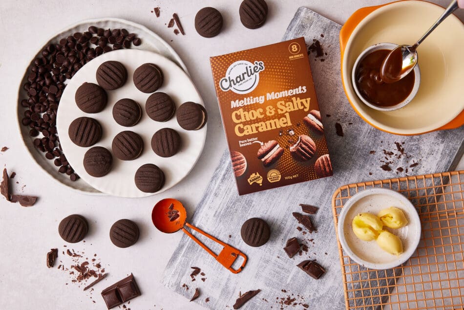 Charlies Melting Moments - Choc & Salty Caramel
