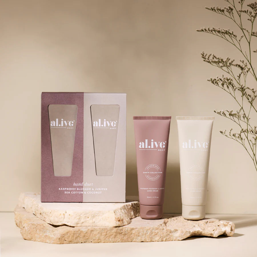 Hand Duet - Raspberry Blossom & Juniper + Sea Cotton & Coconut