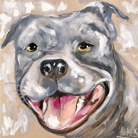 Lilli Rock Coaster - Pet Portraits by Amanda Brooks