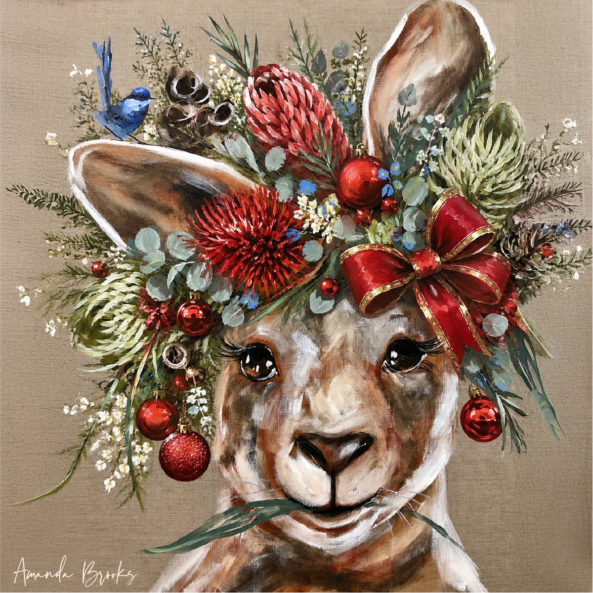 Festive Kangaroo Trivet
