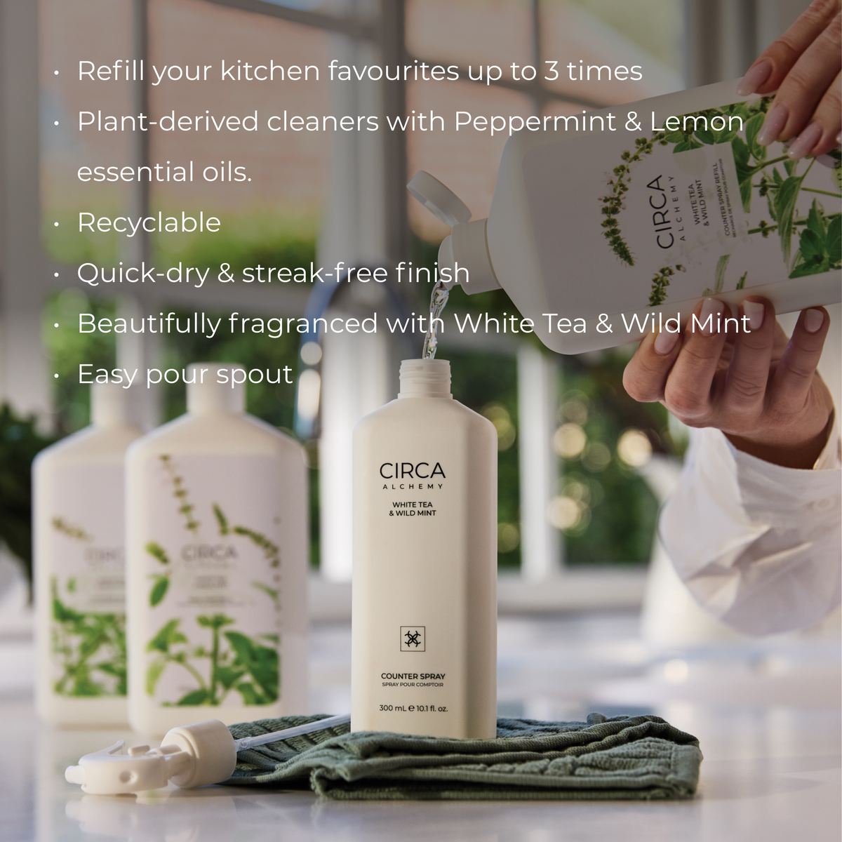 Alchemy™ Counter Spray Refill | White Tea & Wild Mint