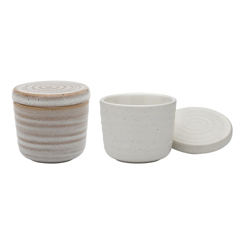 Ottawa Calico Salt & Pepper Pinch Pot