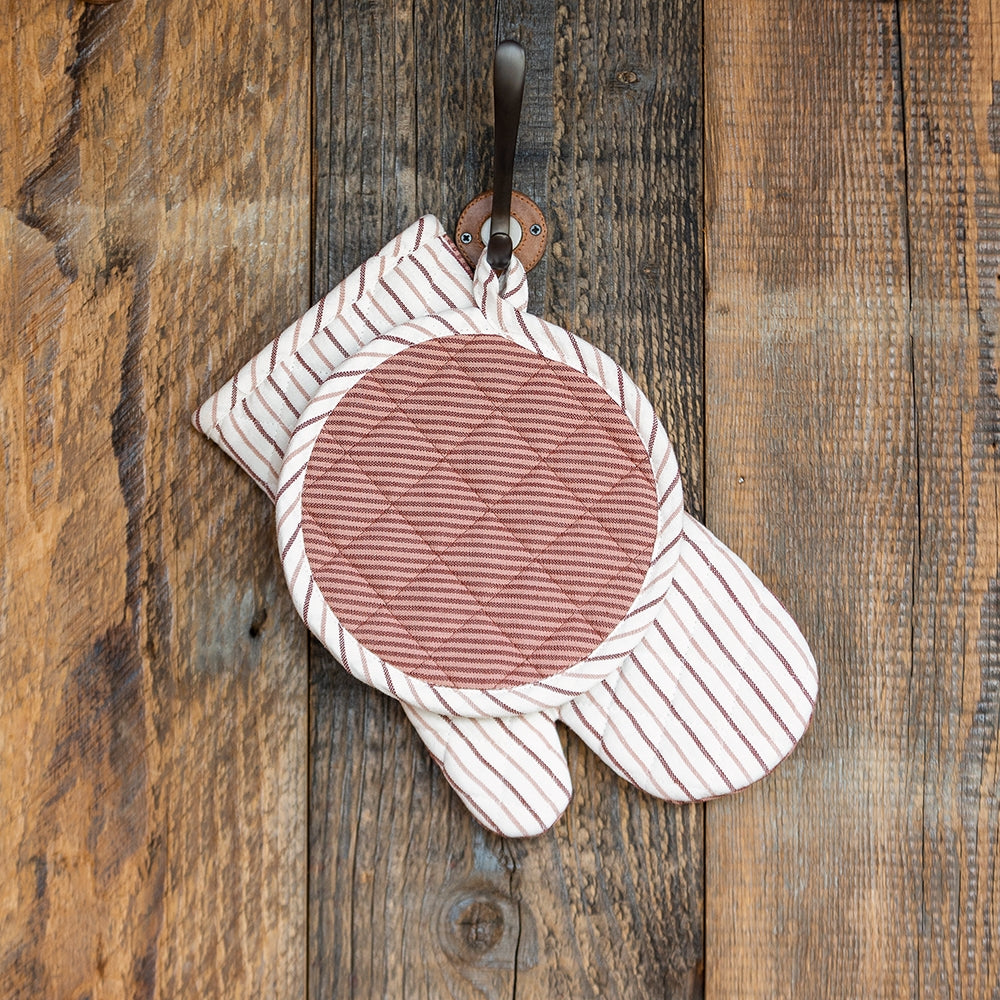 Trattoria Set 2 Pot Holders | Rust