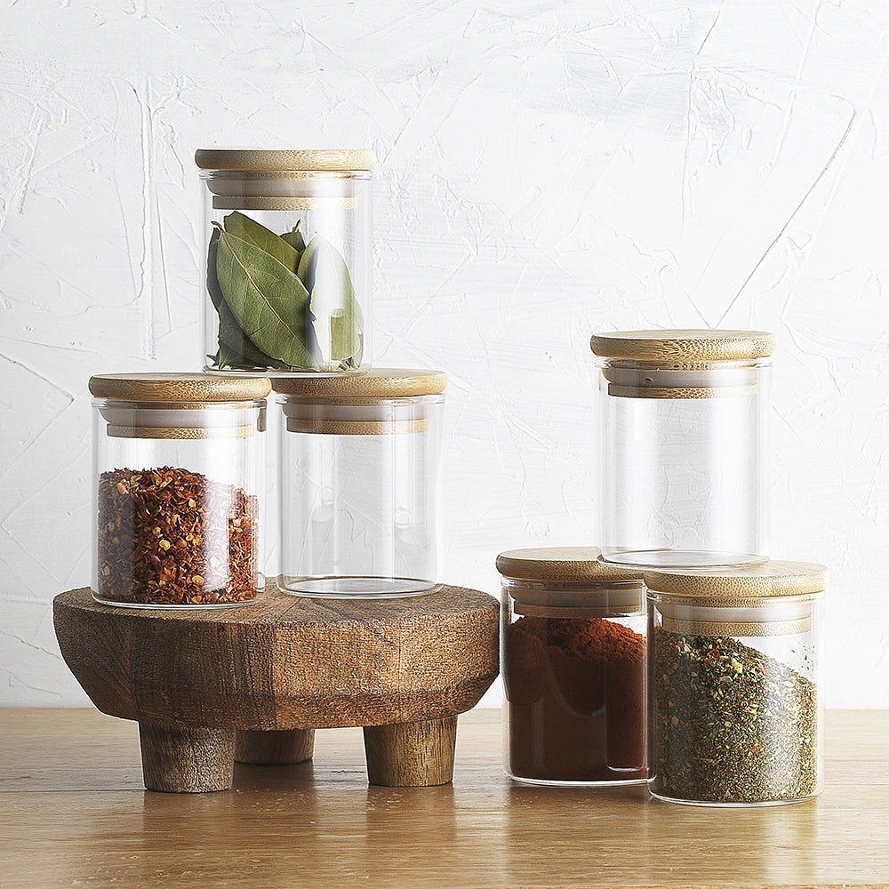 Pantry Round Spice Jar Set 6