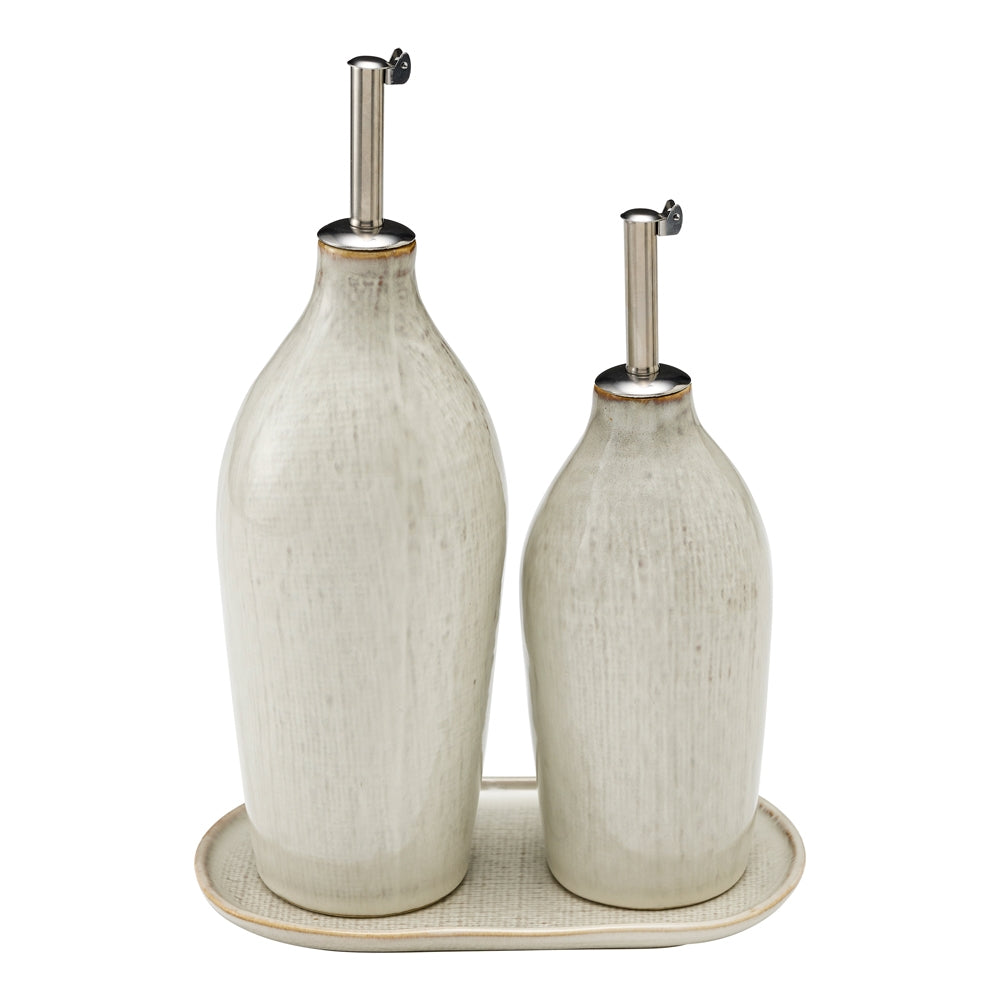 Linen Oil & Vinegar Set | Birch