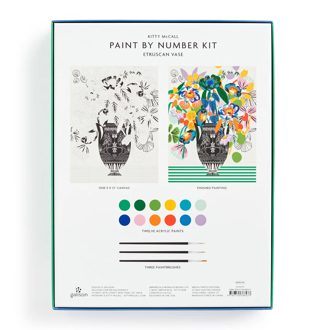 Kitty McCall Etruscan Vase Paint by Number Kit
