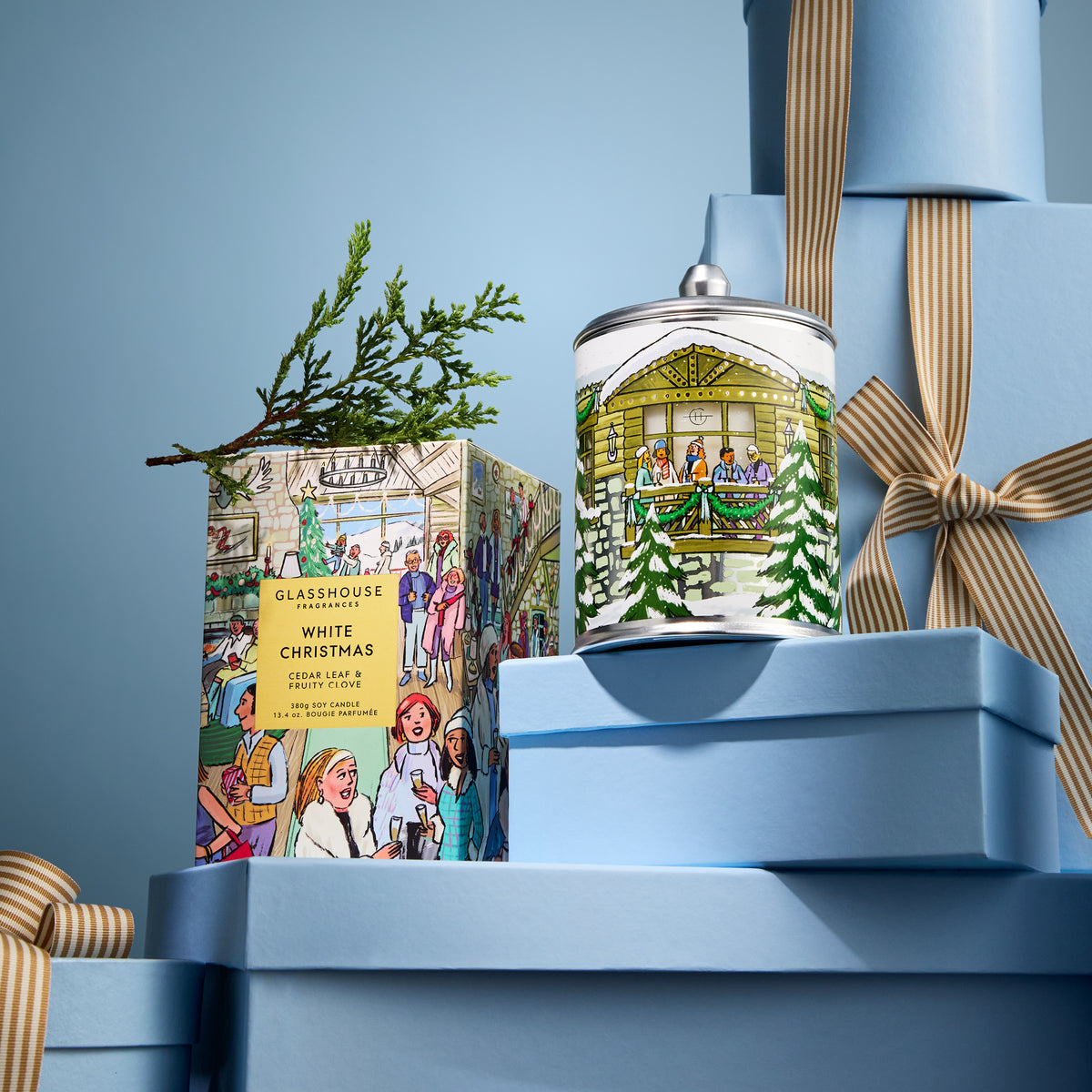 White Christmas 380g Candle