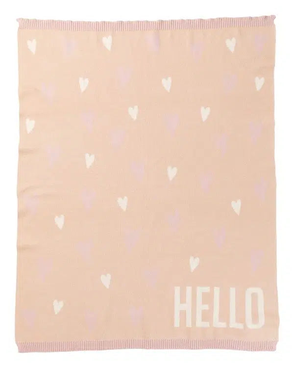 Baby Blanket - Hello Hearts